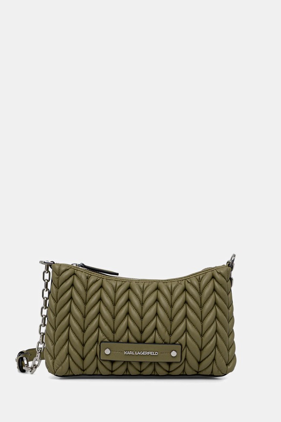 Torba Karl Lagerfeld K/WEAVE bez uzorka zelena B1W30082