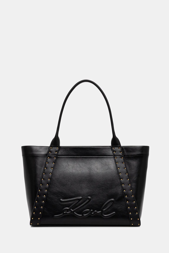 Torba Karl Lagerfeld K/VILLE natpis crna B1W30261