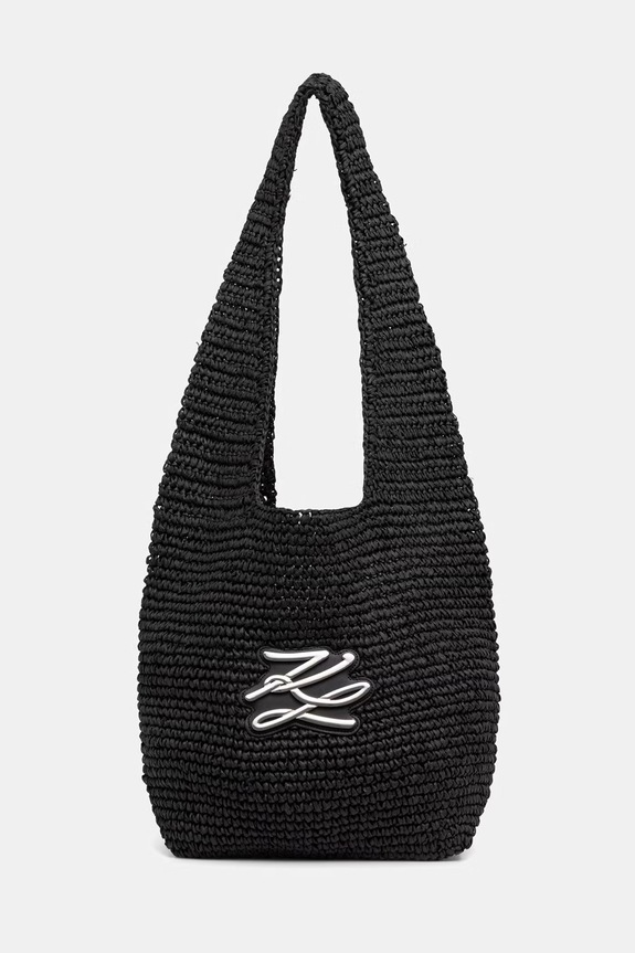 Karl Lagerfeld torebka hobo damska K/AUTOGRAPH czarny B1W46071