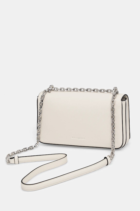 Kiegészítők Karl Lagerfeld bőr táska K/SIGNATURE B1W30046 bézs