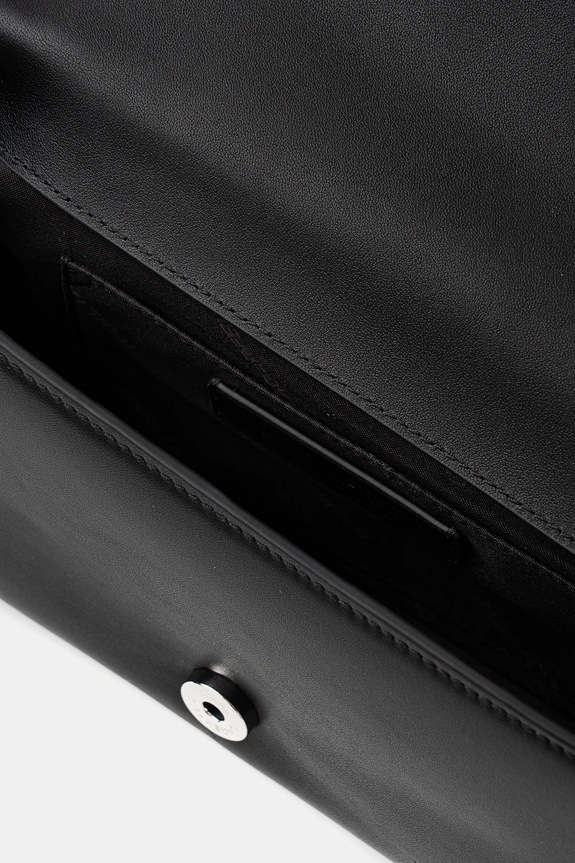 Δερμάτινη τσάντα Karl Lagerfeld K/SIGNATURE B1W30046 μαύρο