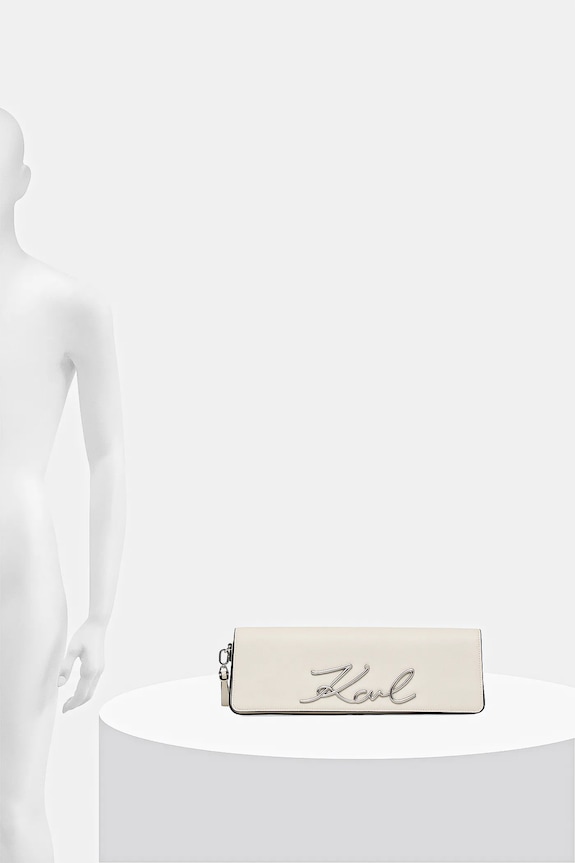 Karl Lagerfeld bőr borítéktáska K/SIGNATURE B1W30048
