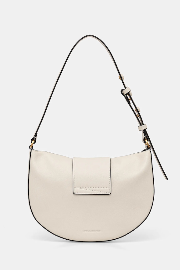 Αξεσουάρ Δερμάτινη τσάντα Karl Lagerfeld K/SIGNATURE B1W30059 λευκό