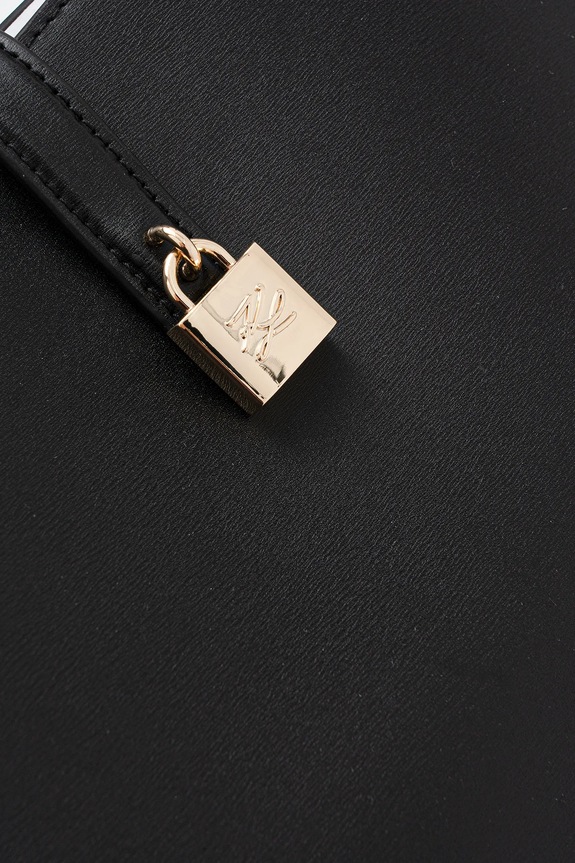 Δερμάτινη τσάντα Karl Lagerfeld K/AUTOGRAPH μαύρο B1W30096