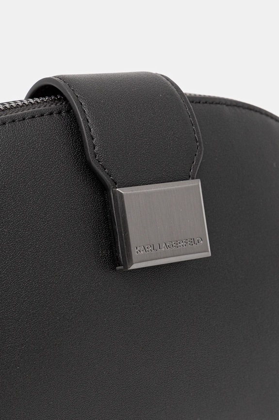 Kožna torba Karl Lagerfeld K/TRUNK crna B1W30124