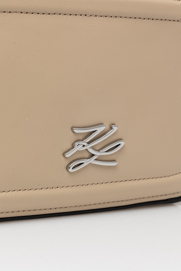 Karl Lagerfeld сумка крос-боді жіноча шкіряна K/AUTOGRAPH бежевий B1W30269