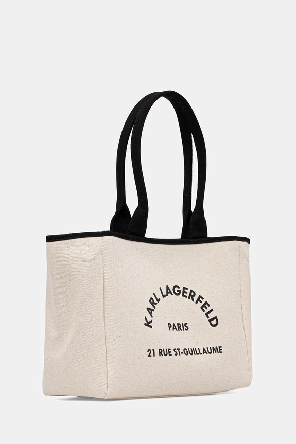 Karl Lagerfeld pamut táska K/RSG B1W50010 bézs SS26