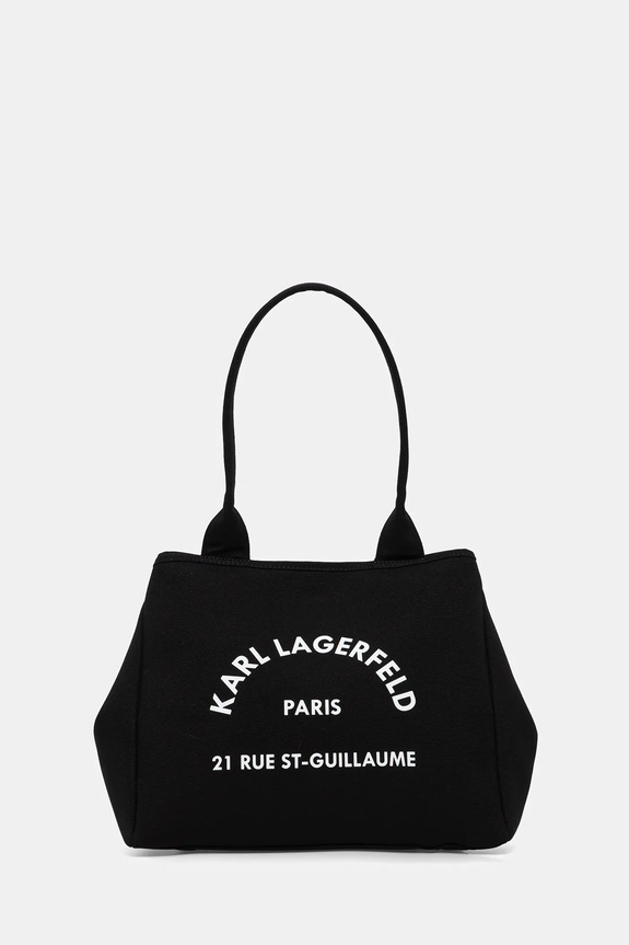 Karl Lagerfeld pamut táska K/RSG textil fekete B1W50010