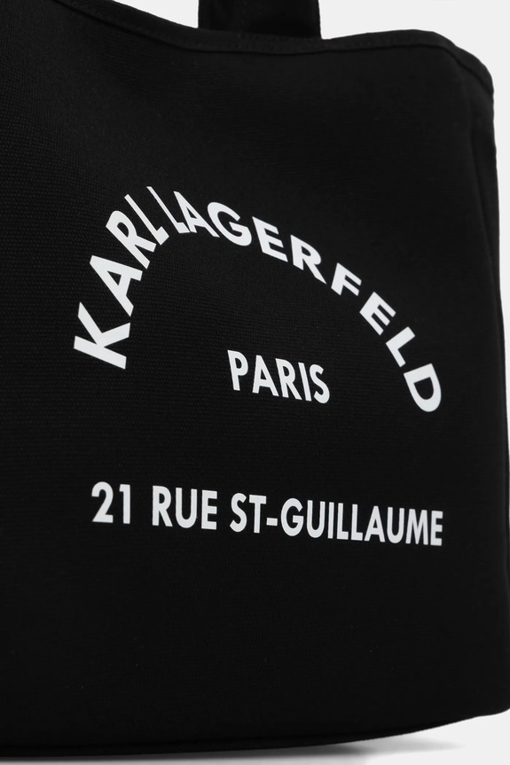 Karl Lagerfeld pamut táska K/RSG fekete B1W50010