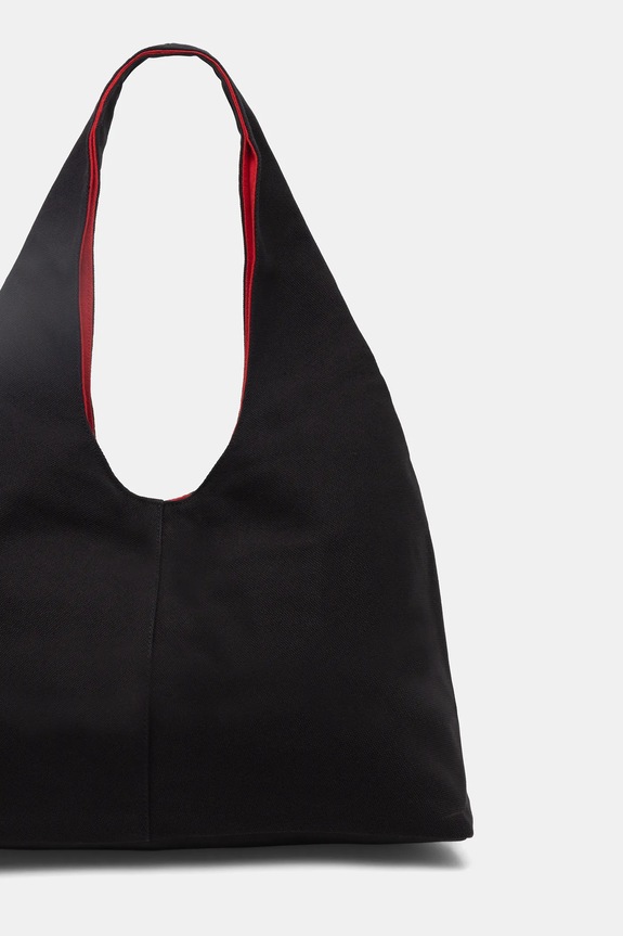 Αξεσουάρ Βαμβακερή τσάντα Karl Lagerfeld K/RSG B1W50015 μαύρο