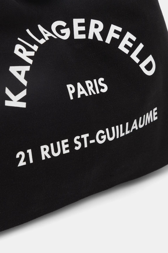 Βαμβακερή τσάντα Karl Lagerfeld K/RSG μαύρο B1W50015