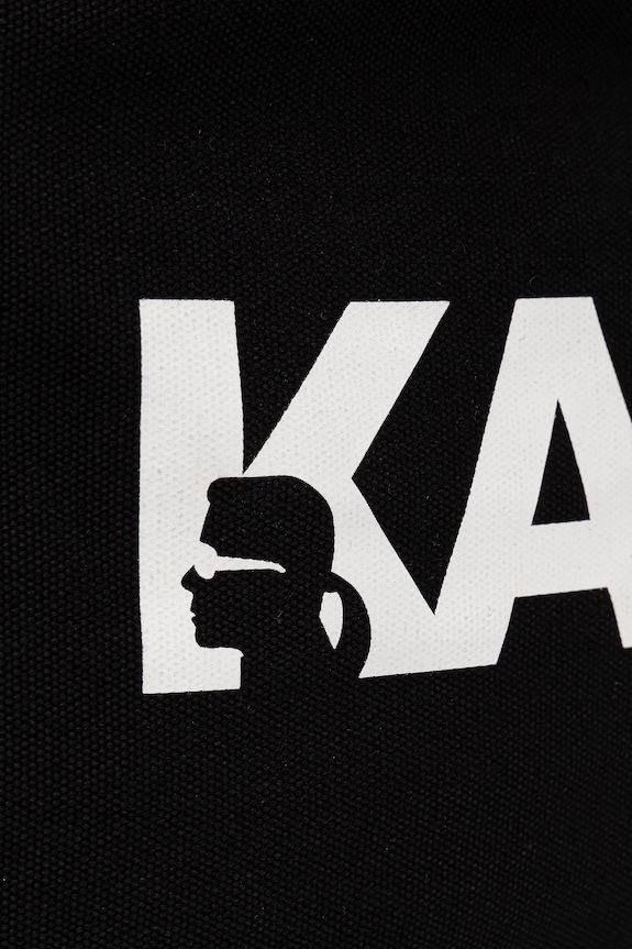 Bombažna torba Karl Lagerfeld K/ESSENTIAL črna B1W50050