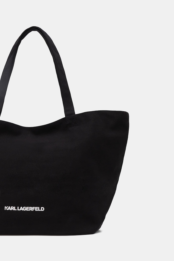 Doplňky Bavlněná kabelka Karl Lagerfeld IKON B1W50052 černá