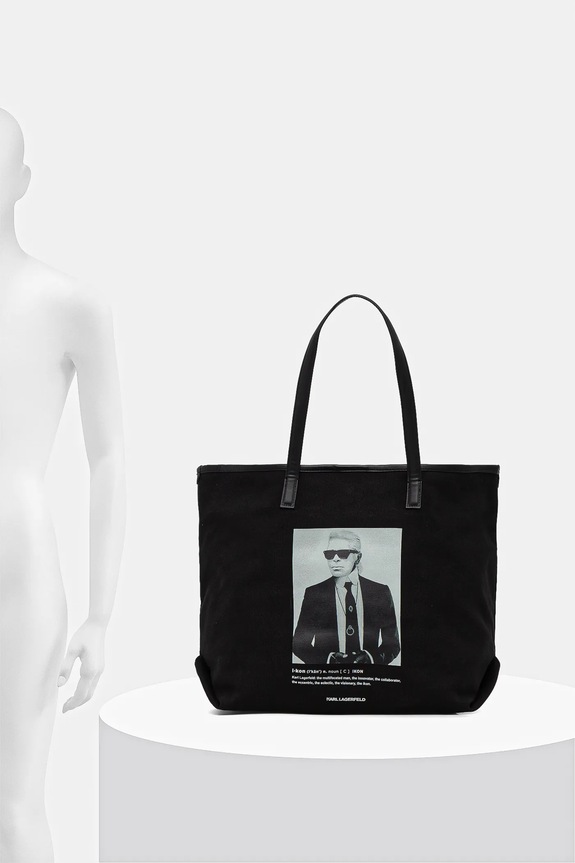 Βαμβακερή τσάντα Karl Lagerfeld K/ESSENTIAL B1W50059