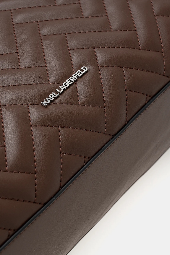 Τσάντα Karl Lagerfeld K/BRICK καφέ B1W30038