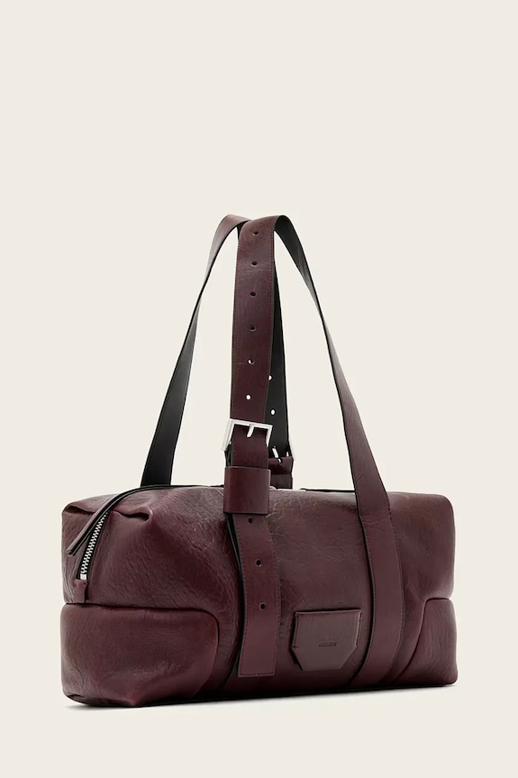 AllSaints borsa a mano in pelle W493XD granata SS26
