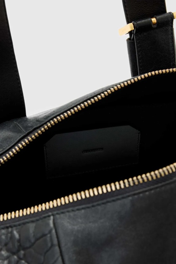 AllSaints borsa a mano in pelle W493XD nero