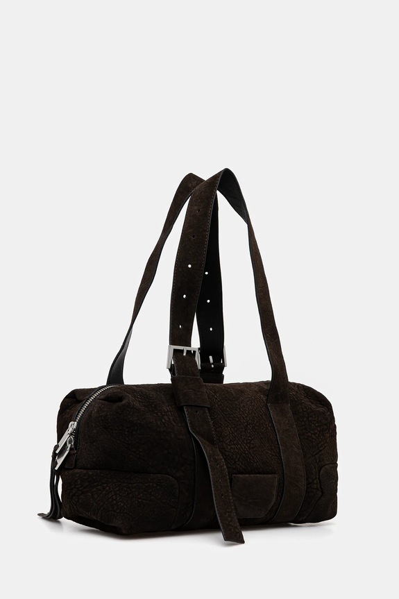 AllSaints torebka zamszowa W617XD brązowy SS26