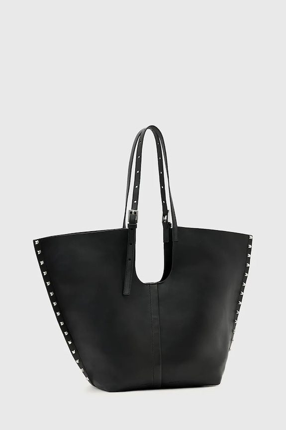AllSaints poșetă de piele W591XD negru SS26