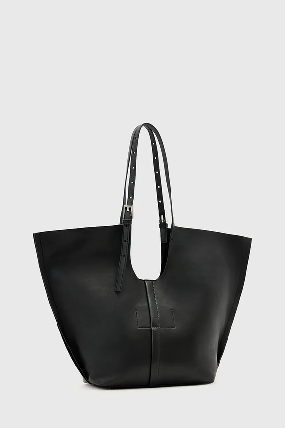 Accesorii AllSaints poșetă de piele W591XD negru