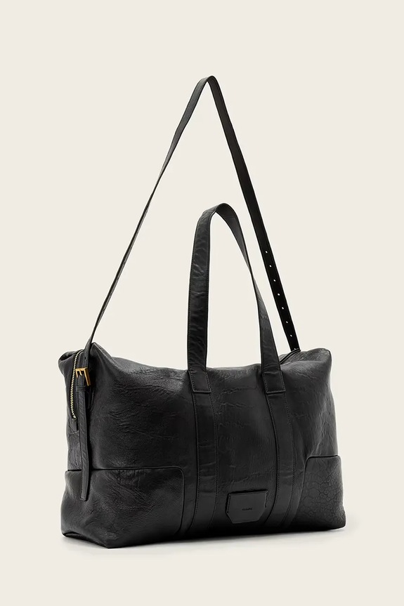 Δερμάτινη τσάντα AllSaints W512XD μαύρο SS26