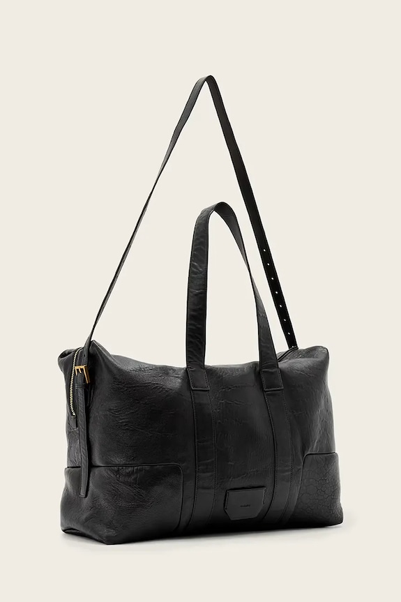Δερμάτινη τσάντα AllSaints W512XD μαύρο SS26