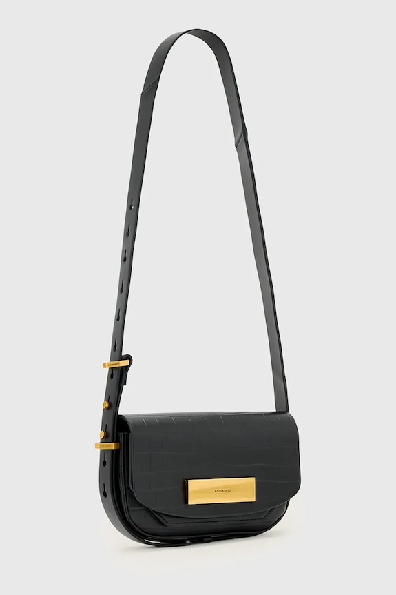 AllSaints borsa a mano in pelle W569XD nero SS26