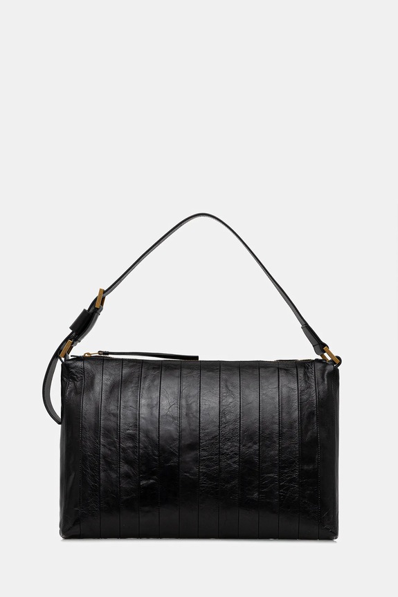 AllSaints poșetă de piele uni negru W561XD