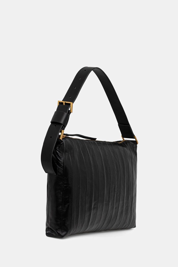 AllSaints poșetă de piele W561XD negru SS26