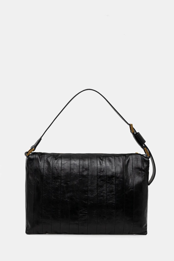 Accesorii AllSaints poșetă de piele W561XD negru