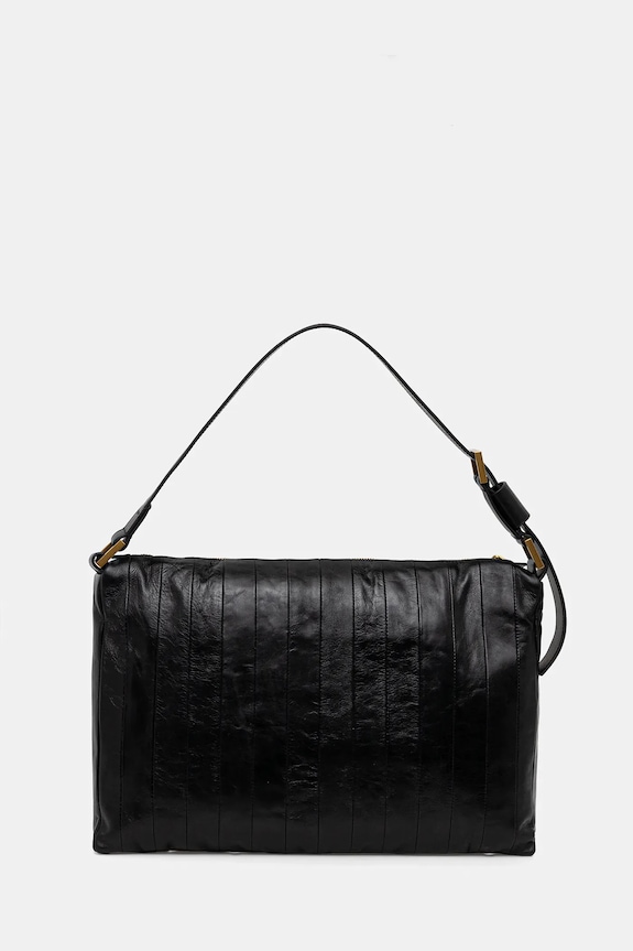Accesorii AllSaints poșetă de piele W561XD negru
