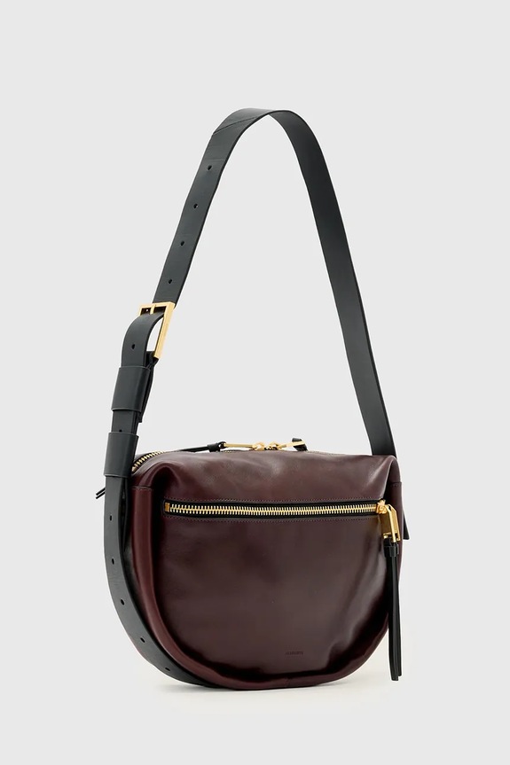 Doplňky Kožená kabelka AllSaints W565XD burgundské