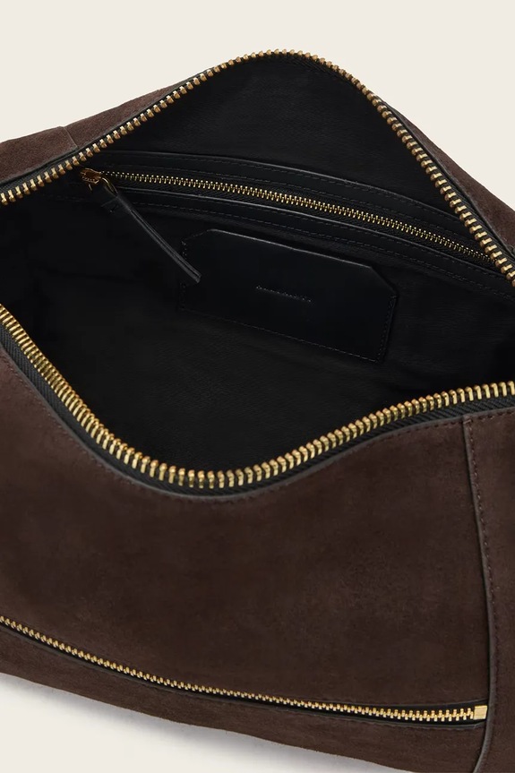 AllSaints velúr táska W346XD barna