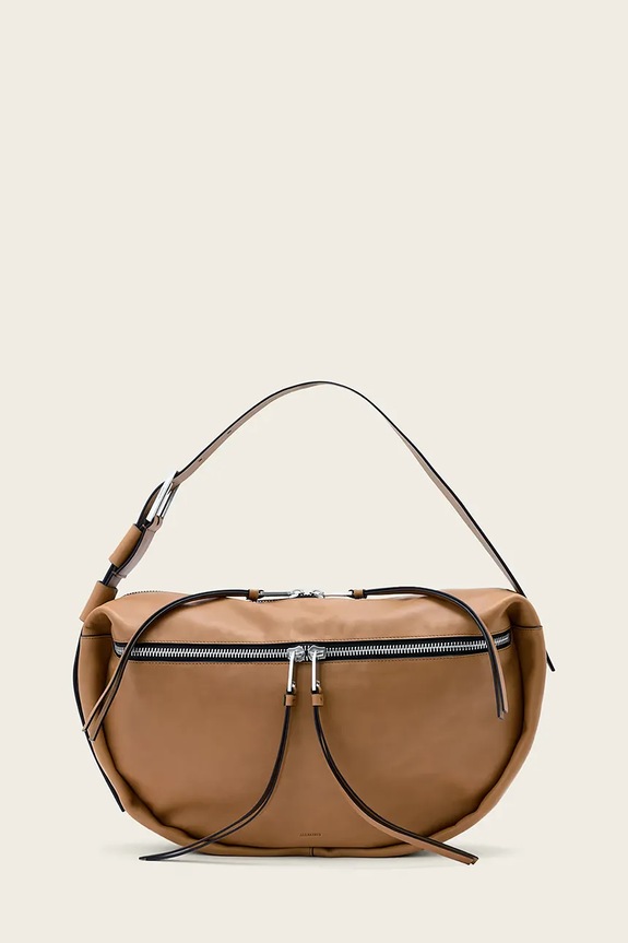 AllSaints nákupní taška dámská kožená hnědá W567XD