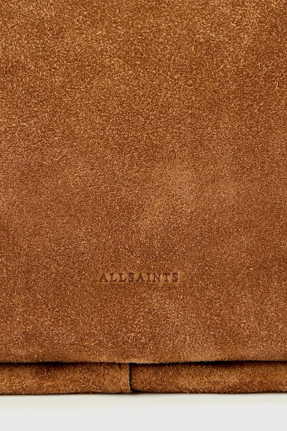AllSaints geantă de mână din piele întoarsă W566XD maro
