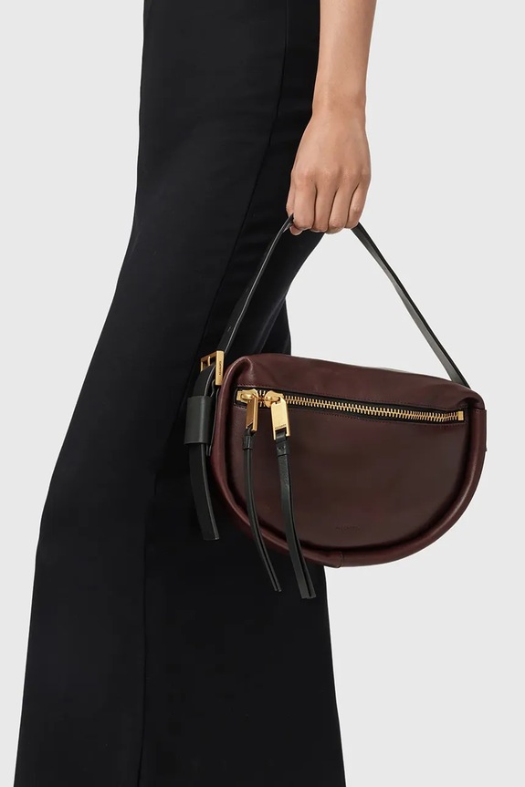 Kožená kabelka AllSaints W562XD