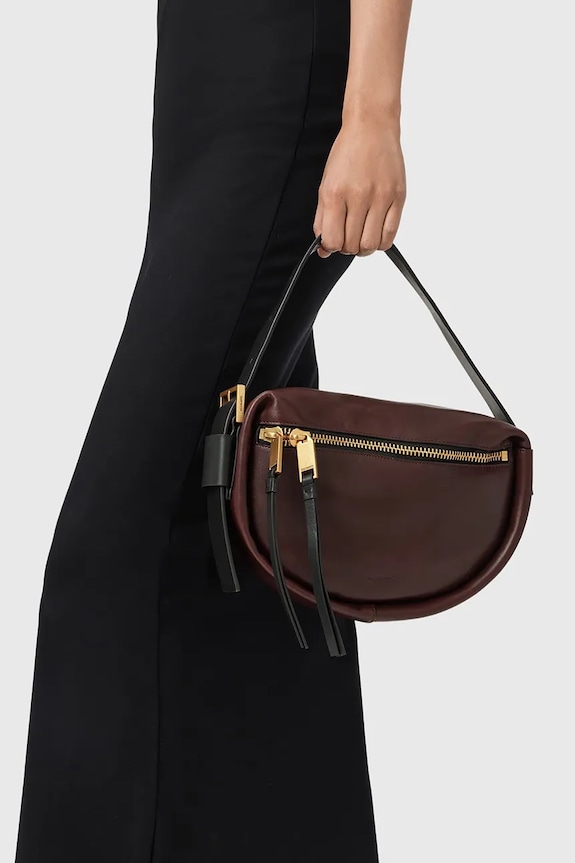 Kožená kabelka AllSaints W562XD