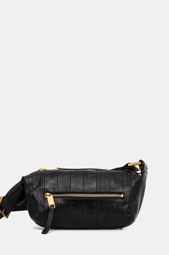 AllSaints torebka skórzana skóra licowa czarny W556XD