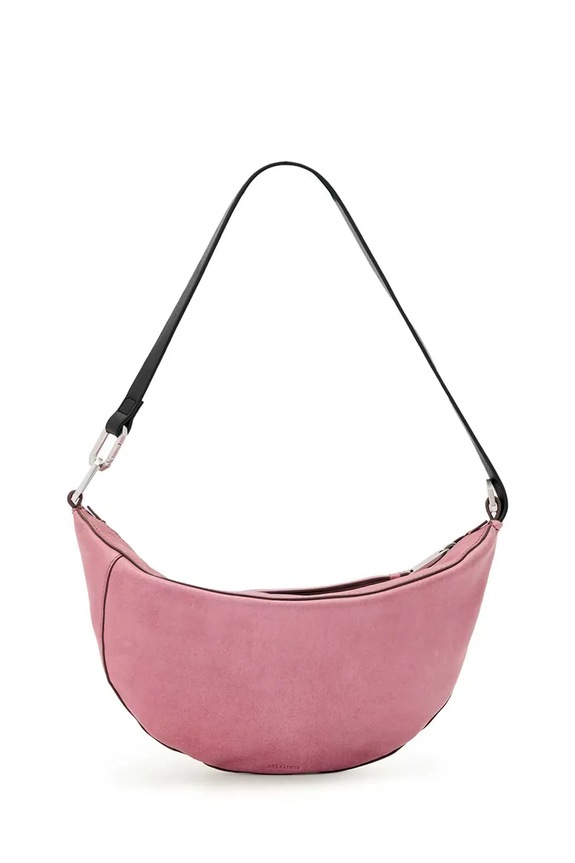 AllSaints torebka crossbody damska skórzana różowy W546XD
