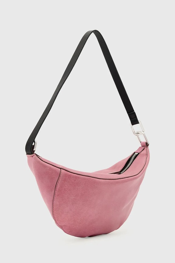 AllSaints torebka crossbody damska skórzana W546XD różowy SS26