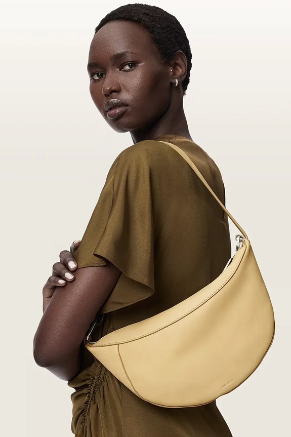 AllSaints crossbody torbica ženska usnjena W546XD