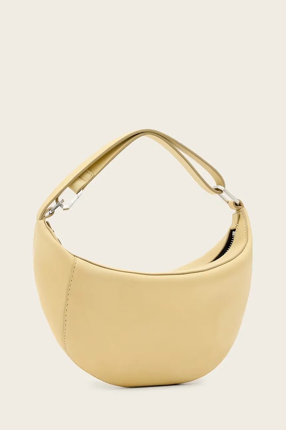 AllSaints crossbody torbica ženska usnjena W546XD rumena SS26