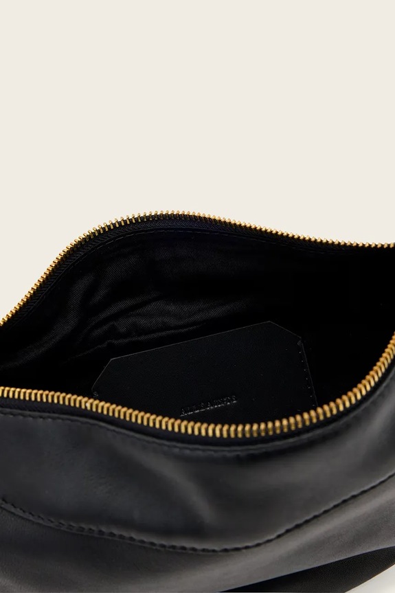 AllSaints torebka crossbody damska skórzana czarny W546XD