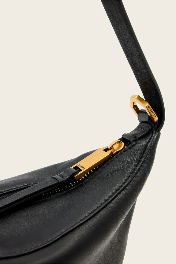 AllSaints torebka crossbody damska skórzana W546XD czarny