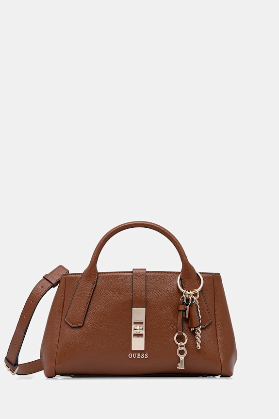 Guess torebka BROOKE nie mieści A4 brązowy HWBG98.97060