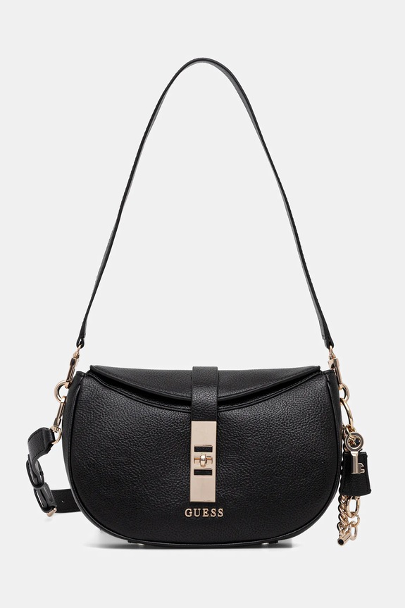 Τσάντα Guess BROOKE απλικέ μαύρο HWBG98.97180