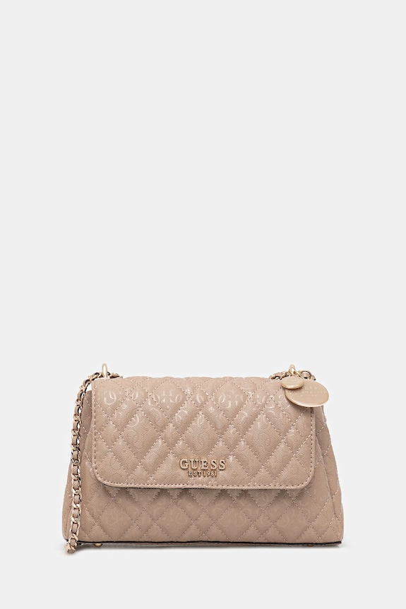Guess torebka ISEMAY nie mieści A4 beżowy HWGG96.28210