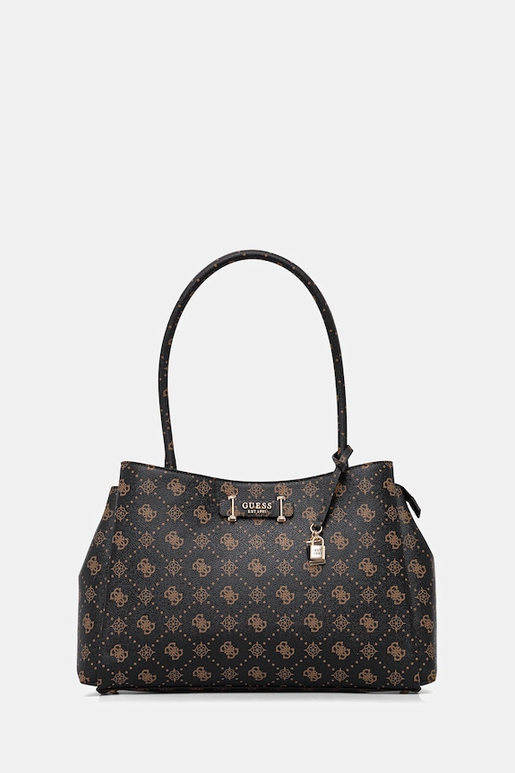Guess torebka CARRIE mieści A4 brązowy HWGP98.98220