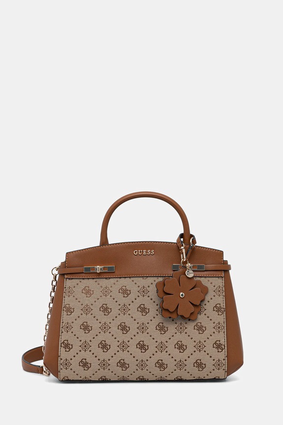 Guess torebka MELINDA nie mieści A4 brązowy HWJP99.02060