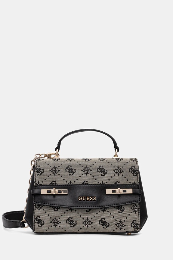 Guess poșetă MELINDA nu incape in A4 negru HWJP99.02200